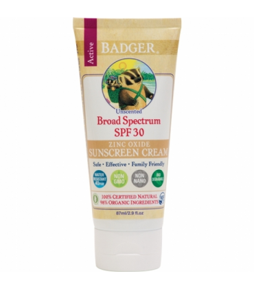 Crema protectie solara spf 30 fara miros Badger 87 ml